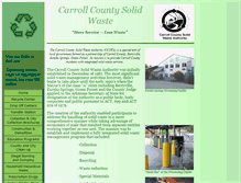 Tablet Screenshot of carrollcountysolidwaste.com